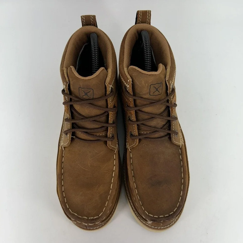 Twisted‎ X Boots Mens Size 5 Brown Leather Chukka Moc 4